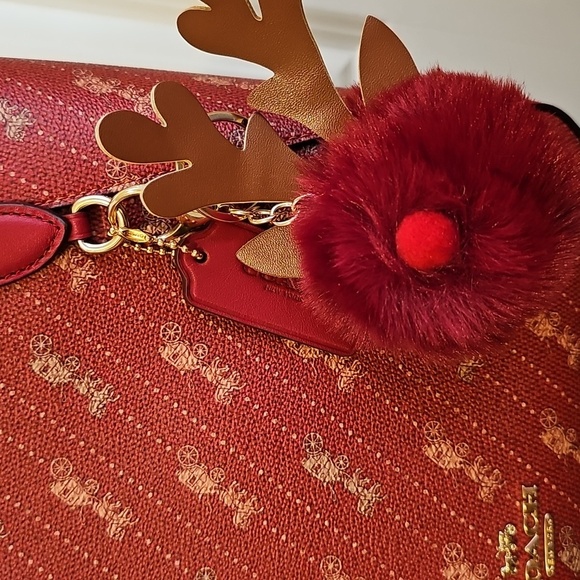 Coach NWOT Tote With Horse And Carriage Dot Print - Picture 6 of 11